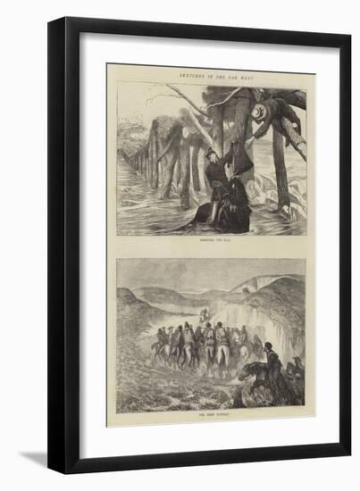 Sketches in the Far West-Arthur Boyd Houghton-Framed Giclee Print