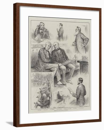 Sketches in the House of Commons-Henry Stephen Ludlow-Framed Giclee Print