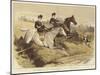 Sketches in the Hunting Field, No II, the Rivals-John Charlton-Mounted Giclee Print