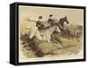Sketches in the Hunting Field, No II, the Rivals-John Charlton-Framed Stretched Canvas