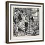 Sketches in the International Exhibition: the Llama 1871-null-Framed Giclee Print