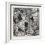 Sketches in the International Exhibition: the Llama 1871-null-Framed Giclee Print