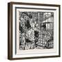 Sketches in the International Exhibition: the Llama 1871-null-Framed Giclee Print