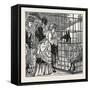 Sketches in the International Exhibition: the Llama 1871-null-Framed Stretched Canvas
