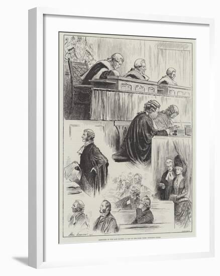 Sketches in the Law Courts, a Day in the Lord Chief Justice's Court-Henry Stephen Ludlow-Framed Giclee Print