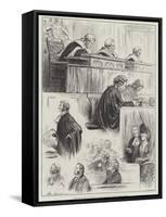 Sketches in the Law Courts, a Day in the Lord Chief Justice's Court-Henry Stephen Ludlow-Framed Stretched Canvas