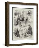 Sketches in the Law Courts, the Admiralty Court, No 2-Henry Stephen Ludlow-Framed Giclee Print