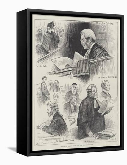 Sketches in the Law Courts, the Lord Chancellor's Court-Henry Stephen Ludlow-Framed Stretched Canvas