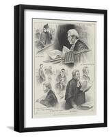 Sketches in the Law Courts, the Lord Chancellor's Court-Henry Stephen Ludlow-Framed Giclee Print