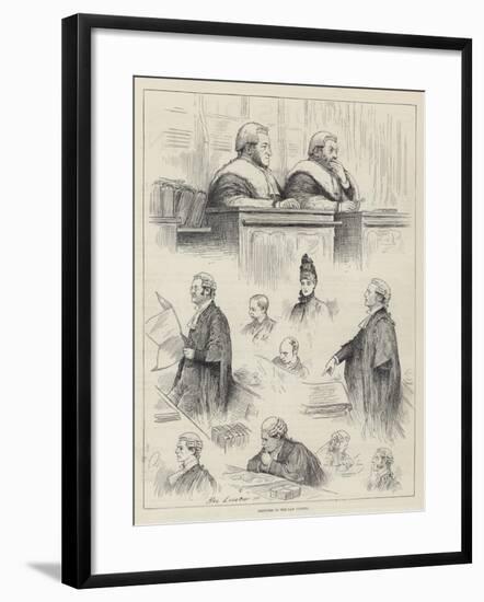 Sketches in the Law Courts-Henry Stephen Ludlow-Framed Giclee Print