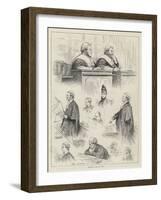 Sketches in the Law Courts-Henry Stephen Ludlow-Framed Giclee Print