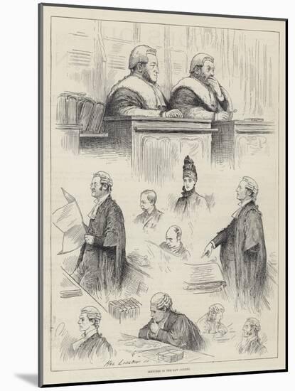 Sketches in the Law Courts-Henry Stephen Ludlow-Mounted Giclee Print