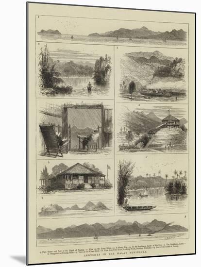 Sketches in the Malay Peninsula-null-Mounted Giclee Print