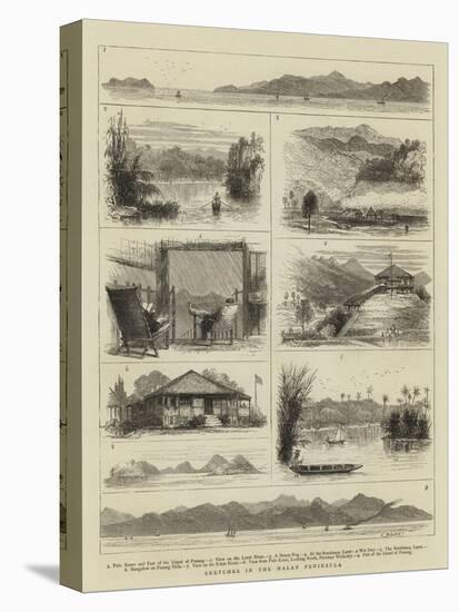 Sketches in the Malay Peninsula-null-Stretched Canvas