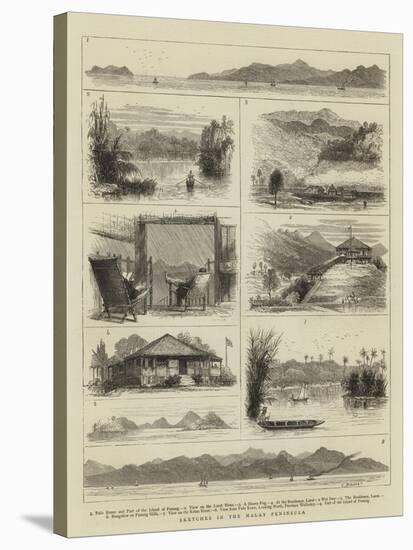 Sketches in the Malay Peninsula-null-Stretched Canvas