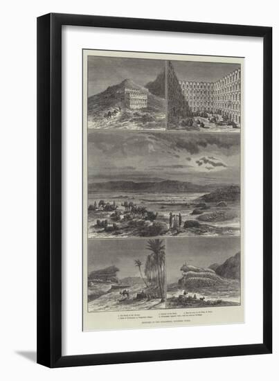 Sketches in the Ourghemma, Southern Tunis-null-Framed Giclee Print