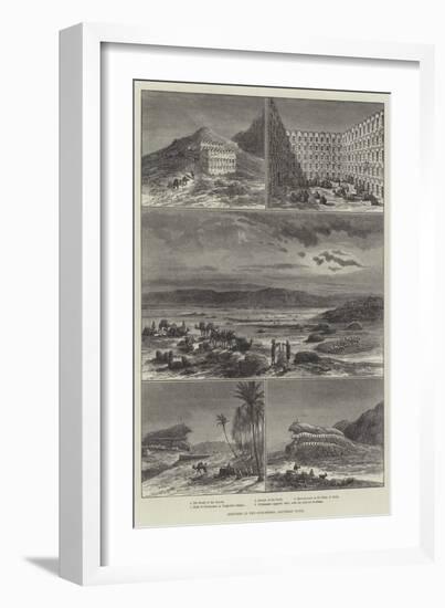 Sketches in the Ourghemma, Southern Tunis-null-Framed Giclee Print