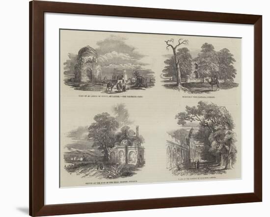 Sketches in the Punjaub-null-Framed Giclee Print