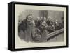 Sketches in the Royal Courts of Justice, a Common Jury-Robert Barnes-Framed Stretched Canvas