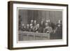 Sketches in the Royal Courts of Justice, a Special Jury-Robert Barnes-Framed Giclee Print