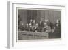 Sketches in the Royal Courts of Justice, a Special Jury-Robert Barnes-Framed Giclee Print