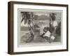 Sketches in the Samoa Islands, the Scene of the Late Disaster to the German and American War-Ships-Charles Auguste Loye-Framed Giclee Print