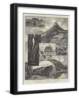 Sketches in the Saxon Switzerland, on the Elbe, Above Dresden-null-Framed Giclee Print
