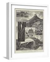 Sketches in the Saxon Switzerland, on the Elbe, Above Dresden-null-Framed Giclee Print