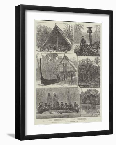 Sketches in the Solomon Islands-null-Framed Giclee Print