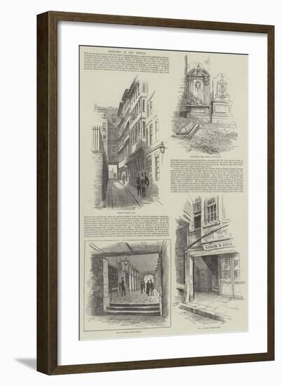 Sketches in the Temple-Alfred Robert Quinton-Framed Giclee Print