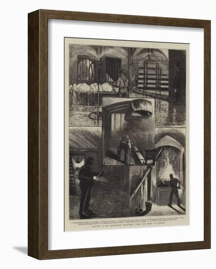 Sketches in the Ventilation Department under the House of Commons-William Bazett Murray-Framed Giclee Print