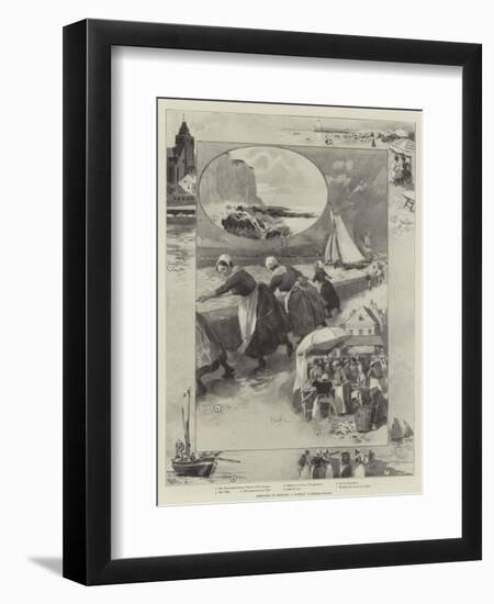 Sketches in Treport, a Norman Watering-Place-null-Framed Premium Giclee Print