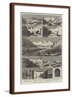 Sketches in Tunis, Dwellings of the Troglodytes-null-Framed Giclee Print