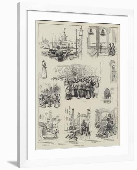 Sketches in Venice-Horace Petherick-Framed Giclee Print