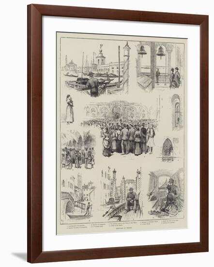 Sketches in Venice-Horace Petherick-Framed Giclee Print