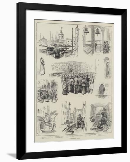 Sketches in Venice-Horace Petherick-Framed Giclee Print