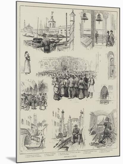 Sketches in Venice-Horace Petherick-Mounted Giclee Print
