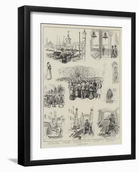 Sketches in Venice-Horace Petherick-Framed Giclee Print