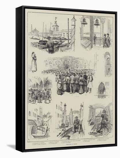 Sketches in Venice-Horace Petherick-Framed Stretched Canvas