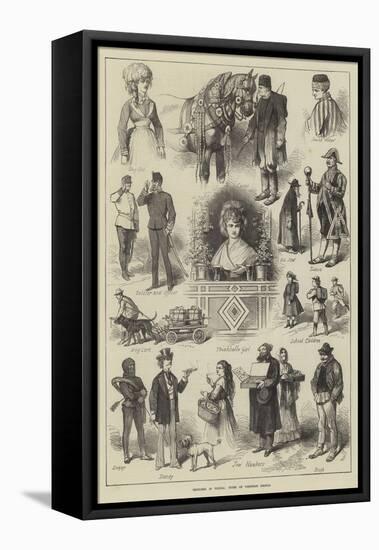 Sketches in Vienna, Types of Viennese People-null-Framed Stretched Canvas