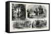 Sketches in Waterlow Park-null-Framed Stretched Canvas