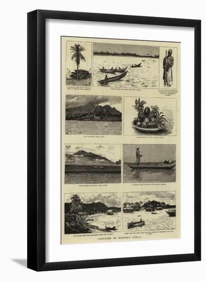 Sketches in Western Africa-null-Framed Premium Giclee Print