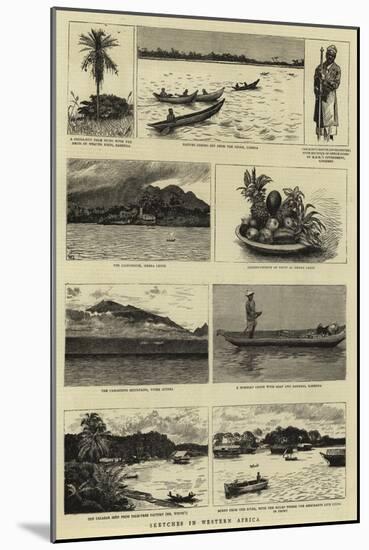 Sketches in Western Africa-null-Mounted Premium Giclee Print