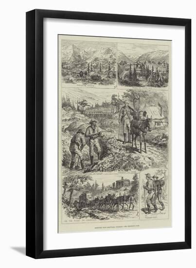 Sketches Near Leadville, Colourado-Johann Nepomuk Schonberg-Framed Giclee Print
