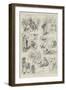 Sketches of a Cricket-Match at Mandalay, Burmah-null-Framed Giclee Print