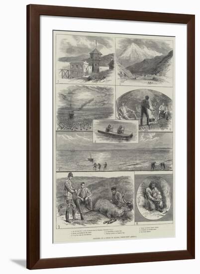 Sketches of a Cruise to Alaska, North-West America-null-Framed Giclee Print