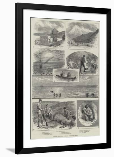 Sketches of a Cruise to Alaska, North-West America-null-Framed Giclee Print