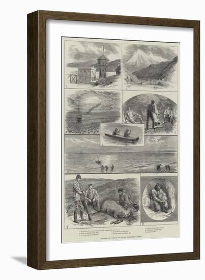 Sketches of a Cruise to Alaska, North-West America-null-Framed Giclee Print