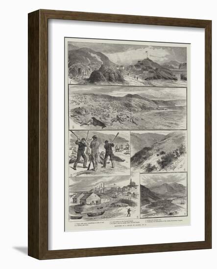 Sketches of a Cruise to Alaska-null-Framed Giclee Print