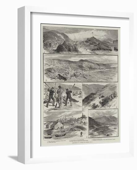 Sketches of a Cruise to Alaska-null-Framed Giclee Print